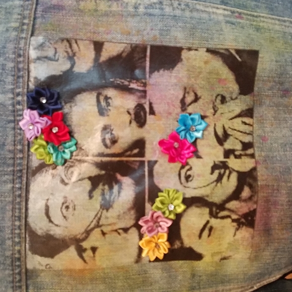 Refashioned jean jacket - Picture 5 of 5